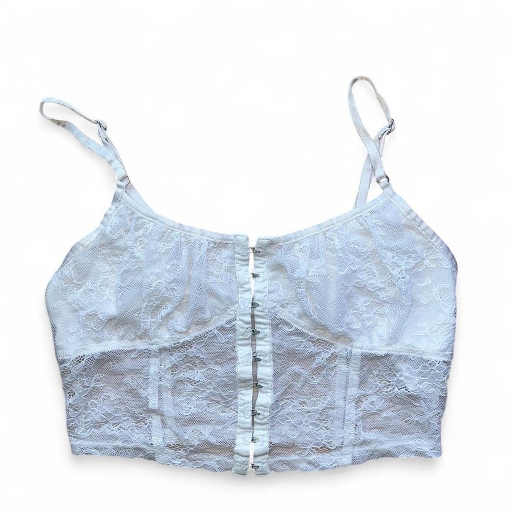 Garage White Lace Bralette